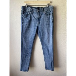 Jcrew Straight Flex Light Wash Men’s Jean Size 36x32 Dark Stitch